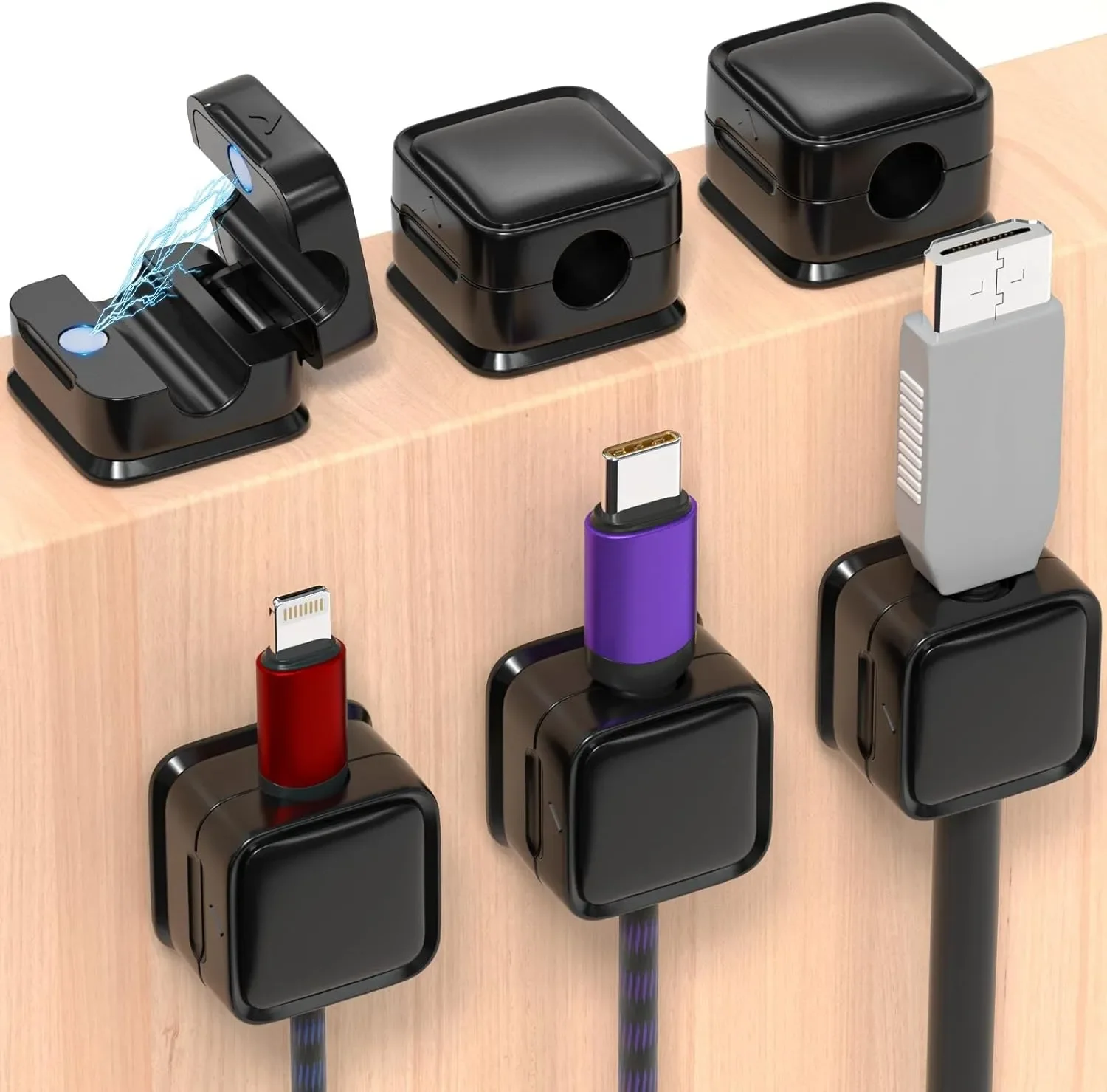 Car Cable Organizer - Мини-органайзер для кабелей, магнитный держатель, гладкий