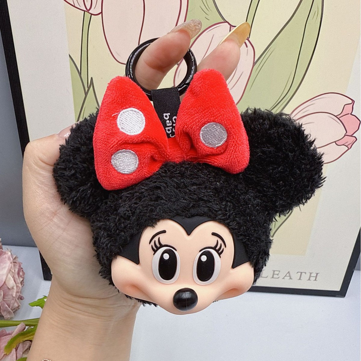 Car Accessories Cute - Микки и Минни, плюшевая кукла, брелок,