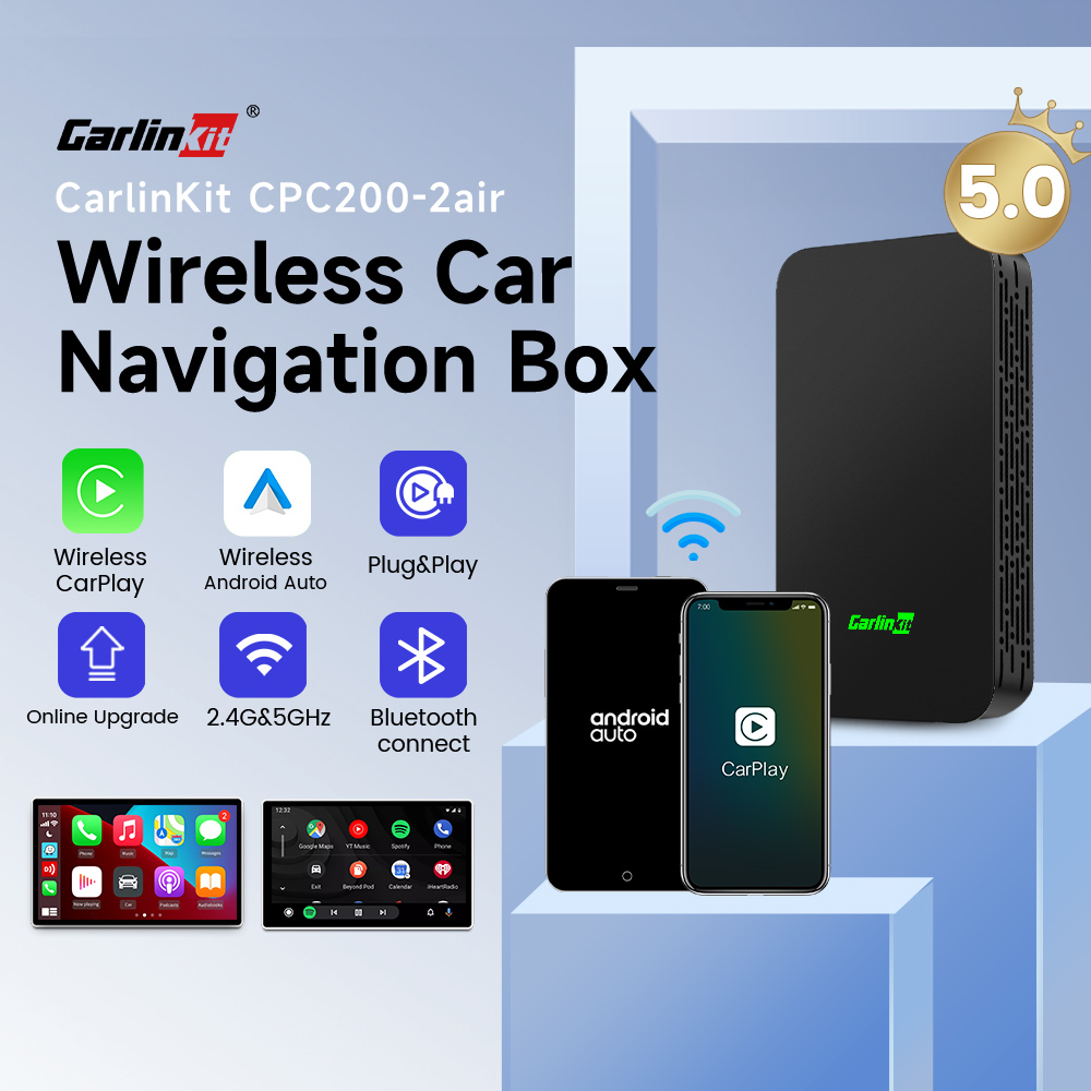 Car Accessories Usa - 2Air CarlinKit 5.0 Беспроводной адаптер CarPlay