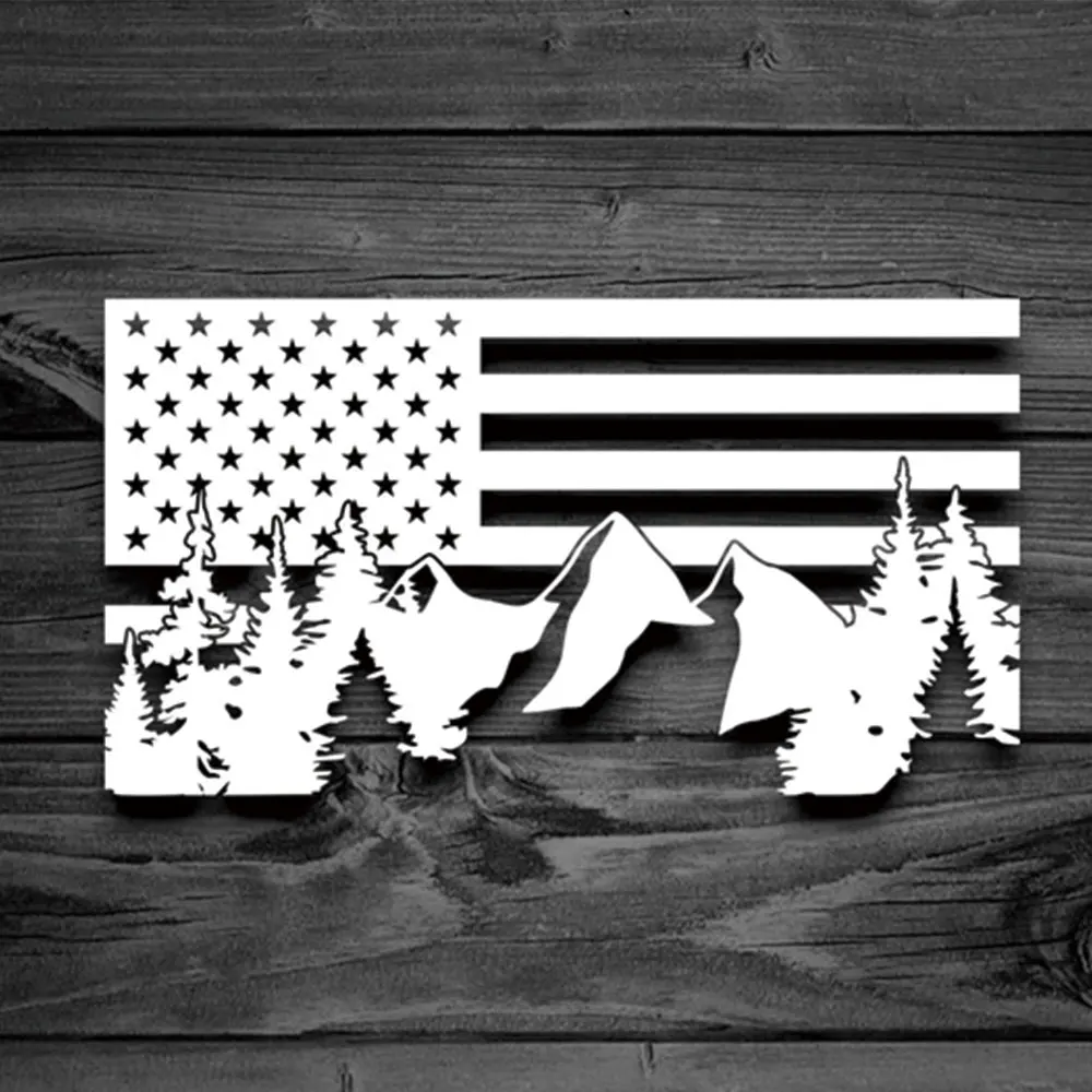 Car Accessories Usa - Наклейки для автомобиля, американский флаг, ПВХ,