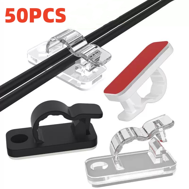 10/50 шт. самоклеящиеся зажимы – обзор и цена Car Cable Organizer