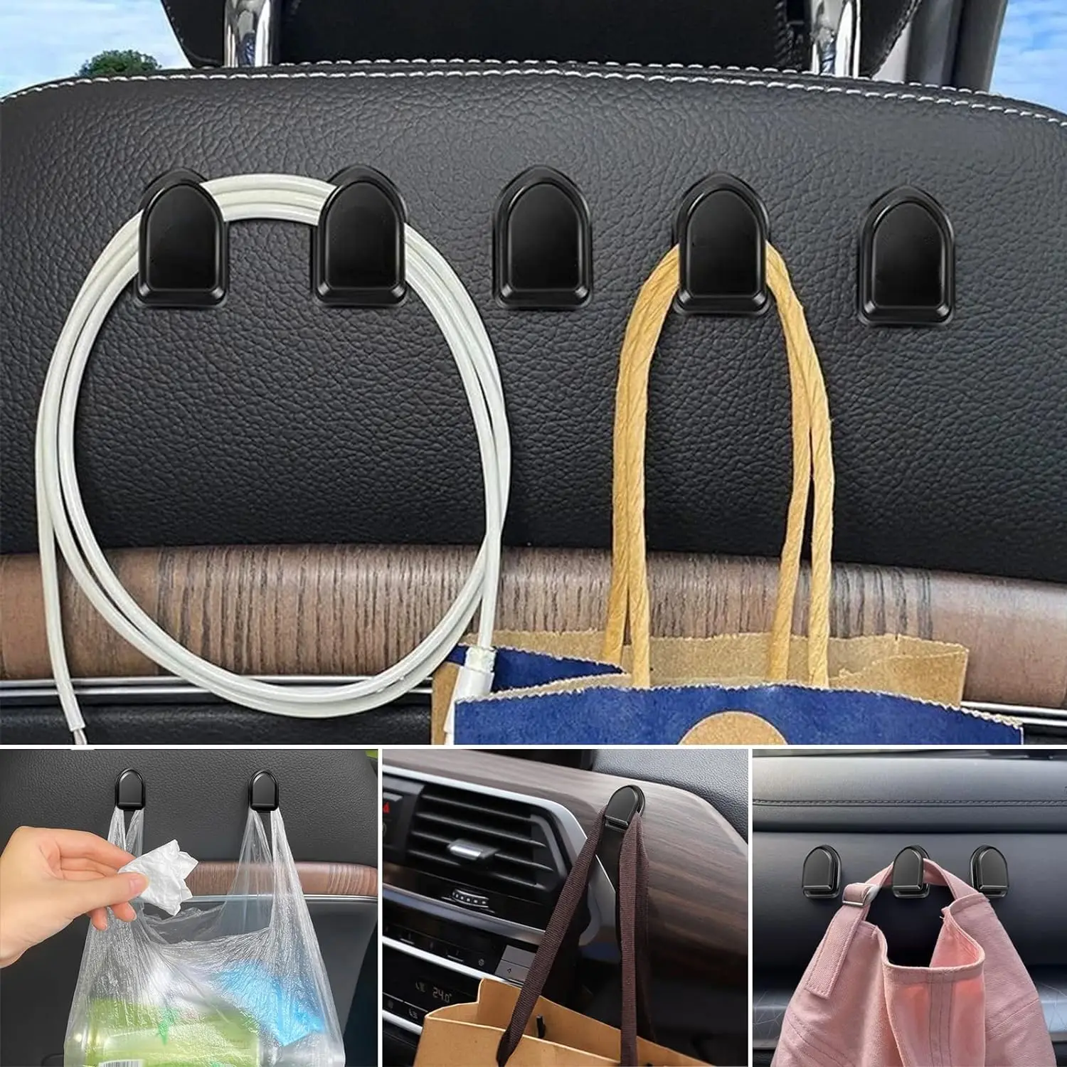 Мини-крючки для автомобиля, де – обзор и цена Car Cable Organizer